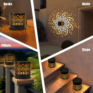 Lampe murale solaire LED <span class=keywords><strong>Datura</strong></span> Tournesol en promotion, étanche IP65, en métal, pour éclairage paysager décoratif extérieur de jardin - Product Image 6