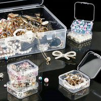 Boîte de rangement transparente anti-poussière en plastique à compartiments, grande capacité, pour perles Perler, petites pièces artisanales, tri et emballage