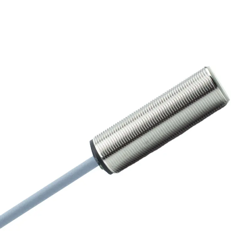 KJT M12 Cylindrical Magnetic Proximity Sensor Reed switch 2 wires waterproof ip68 flushed nickel plated brass