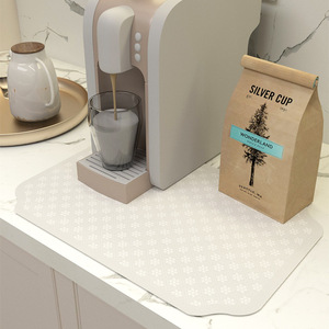 Kitchen Countertop Drain <b>Mat</b> Rectangle Absorbent Heat Insulating Coffee Machine Anti Slip <b>Bar</b> Placemat - Product Image 1