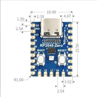 Carte de développement de microcontrôleur Raspberry Pi RP2040-Zero avec PICO et processeur double cœur