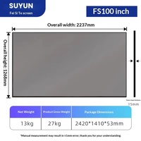 Projecteur laser à ultra courte focale avec écran Fresnel anti-reflet ultra-fin de 100 pouces à 8 couches, le meilleur de Chine