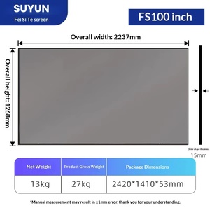 Projecteur laser à ultra courte focale avec écran Fresnel anti-reflet ultra-fin de 100 pouces à 8 couches, le meilleur de Chine - Product Image 2