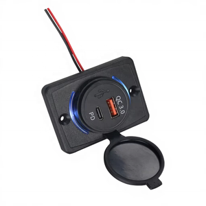 Cargador de Coche USB Tipo-C PD de 2 Puertos y 12/24V para Motocicleta, Auto, Camión, ATV, Barco, RV, Autobús, Adaptador de Corriente - Product Image 3