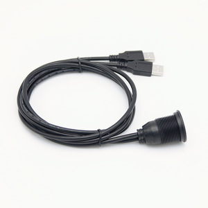 Dual-port <b>USB</b> <b>2.0</b> Waterproof <b>Cable</b> IP65 For Car Ship Motorcycle Dashboard Panels <b>USB</b> A Male To Female Extension Data <b>Cable</b> - Product Image 3