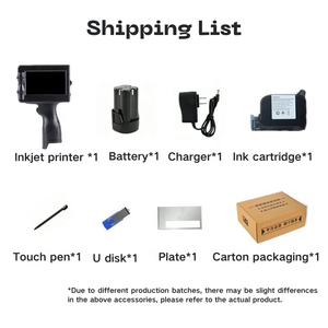 طابعة نافثة للحبر محمولة باليد متعددة اللغات مقاس 25.4 مم، ترميز صناعي تلقائي لأسطح البطاقات والأنابيب والتغليف، شاشة لمس XP600 - Product Image 6