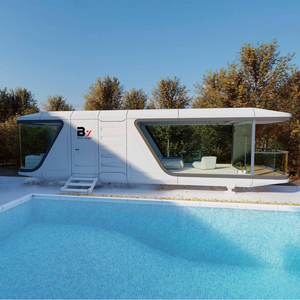 Casa contenedor de lujo portátil móvil <span class=keywords><strong>playa</strong></span> cielo estrellado habitación Modular casa prefabricada al aire libre Oficina Pod móvil cápsula casa - Product Image 2