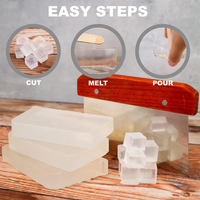 Base de savon au lait de chèvre en gros et en vrac, barres naturelles à fondre et à couler pour un résultat optimal pour la fabrication de savon, pré-coupées pour le bricolage et l'artisanat du savon