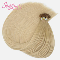 Nouvelles extensions capillaires à pointe en K, cheveux vierges bruts 100% Remy russes, pré-collées à la kératine, pointe plate en K, double épaisseur, extensions de cheveux humains