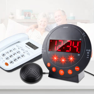 <span class=keywords><strong>Réveil</strong></span> vibrant pour les gros dormeurs - Fonction Snooze à vibration sonique, double alimentation numérique (USB/Batterie), horloge de chevet puissante - Product Image 5