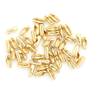 Cierre de acero inoxidable para joyería, cierre redondo tipo cacahuete para la fabricación de collares H1339 - Product Image 4