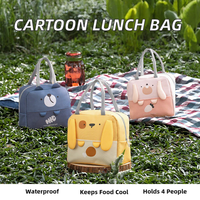 Sac isotherme à déjeuner personnalisé avec logo de dessin animé, fermeture éclair, portable, vente en gros, fabricant, distributeur en vrac, importateur, OEM, ODM