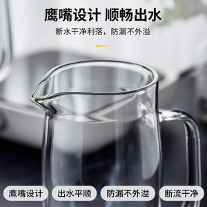 Carafe à eau froide Moritaka Faction en verre 2L, résistante à la chaleur, avec infuseur à fruits pour jus, lait, thé, usage domestique - Product Image 5