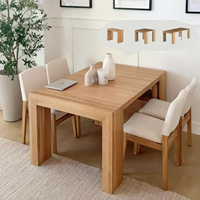 Table de travail extensible moderne similaire à l'Icon, avec panneau en bois, mobilier de bureau conçu pour le bureau à domicile ou comme bureau informatique