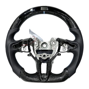 Volante de fibra de carbono de estilo deportivo adecuado para Hyundai Elantra <span class=keywords><strong>N</strong></span> <span class=keywords><strong>I30</strong></span> <span class=keywords><strong>N</strong></span> I20 <span class=keywords><strong>N</strong></span> pantalla LED volante de coche - Product Image 1