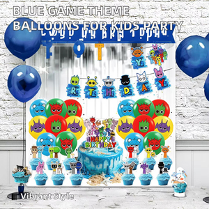 Globos de Látex de 12 Pulgadas al por Mayor, Kit de Fiesta Temática con Números Azules <span class=keywords><strong>para</strong></span> <span class=keywords><strong>Cumpleaños</strong></span> Infantiles - Product Image 6