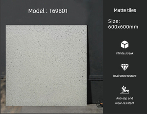 Hiện đại Non-Slip gốm mềm sàn gạch terrazzo mô hình với đá cẩm thạch màu Xám và trắng 600x600 giải phóng mặt bằng Giá bán - Product Image 5