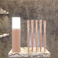Ensemble professionnel de 5 pinceaux de maquillage ronds pour le visage avec pinceau éventail en fibres synthétiques pour un usage quotidien