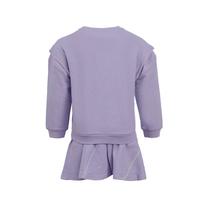 Ensemble de vêtements en deux pièces pour filles, pull en coton mélangé tricoté et jupe, tenue décontractée pour enfants, OEM ODM en gros