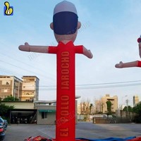 Homme gonflable personnalisé en forme de main qui agite pour la grillade de poulet BBQ