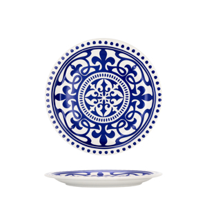 Piatto Piano Plato Llano Coupe Alhambra Azul 20cm, Piatto Decorativo con Motivo per Servizio da Tavola - Product Image 3