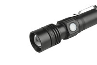 Linterna LED T6 Impermeable con Zoom, 3 Modos de Iluminación, Multifunción, Carga USB, Linterna Táctica LED Brillante, Lámpara de Aleación de Aluminio