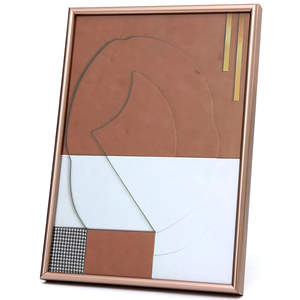 Cadre <span class=keywords><strong>photo</strong></span> en alliage d'aluminium brossé avec <span class=keywords><strong>plaque</strong></span> arrière en plexiglas, imprimé UV, certificat A2 A3 A4, or titane - Product Image 5