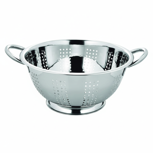 Passoire multifonction en acier inoxydable de 24 cm, passoire en acier inoxydable, tamis avec poignée et support pour pudding, STEEL CRAFT EXPORTS - Product Image 1