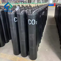 Cylindre de gaz CO2 liquide de haute pureté de qualité alimentaire certifié TPED 40L 50L, cylindre haute pression