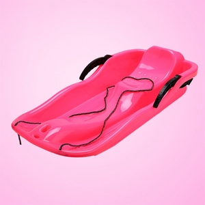 Vente en gros directe d'usine, <span class=keywords><strong>luge</strong></span> en plastique personnalisée avec corde de traction et frein de sécurité, toboggan - Product Image 4