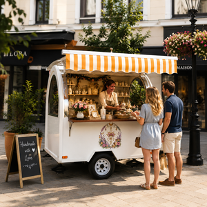 Etodevice - Carritos de Comida Móviles de Alta Calidad, Estándar Americano, para Venta de Hot Dogs en la Calle, para Uso en Restaurantes, Nuevos - Product Image 1
