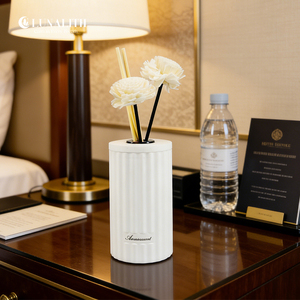 น้ำหอมปรับอากาศแบบก้านไม้หอม ขนาด 75 มล. กลิ่นหอมติดทนนาน บรรจุในขวดเซรามิก ขายส่ง |   เครื่องกระจายกลิ่นหอมสำหรับบ้านสไตล์มินิมอล - Product Image 3