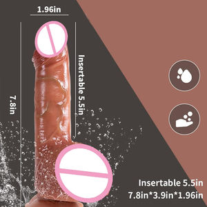Realistische Dildos Teleskop Vibrierende Schub Realistische Dildo Masturbation Heizung Penis Fernbedienung Dick Wassers prüh spielzeug - Product Image 1