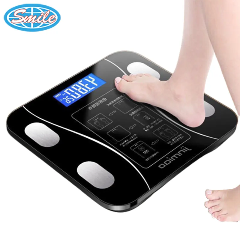 New Heart Rate Electronic Weigh LCD Scale Personal Smart Digital Bodi Weight Body Scale