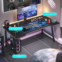Bureau de jeu et de travail à domicile personnalisé avec chaise, bureau d'étude simple, modèle S1