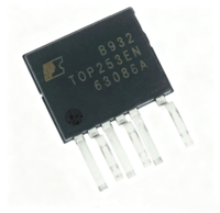 7 SSIP, 6 fils, pad apparent, fils formés, composant électronique d'origine neuf pour la gestion de l'alimentation (PMIC) TOP255EN
