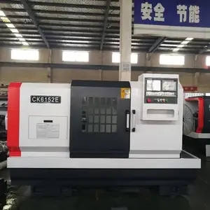 مركز تدوير CNC عالي الدقة CK6152E مخرطة CNC بقضبان صلبة مخرطة cnc ثنائية المحور