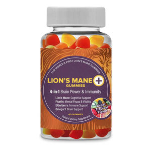 Marque privée OEM ODM 4-en-1: multi-vitamine à immunisation du cerveau, crinière de Lion Plus gommes - Product Image 1