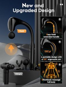 Martillo de Masaje de Diseño Ultra Silencioso Nuevo y Mejorado a Precio de Mayoreo, hasta 2800 rpm, Alivia los Músculos Encogidos y el Dolor - Product Image 6