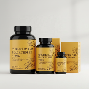 Kapsul Kunyit Kurkumin Lada Hitam 470mg 60 Kapsul |   Suplemen Diet <span class=keywords><strong>OEM</strong></span>/ODM |   Dewasa |   Kesehatan Usus Mendukung Kesehatan Sendi yang Lebih Baik - Product Image 4