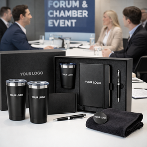 Set de Regalo Corporativo Personalizado: Caja de Regalo para Orador de Eventos con Vaso, Cuaderno, Bolígrafo de Firma y Placa - Product Image 4
