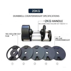Instring Home Fitness Gym Equipment Sports Machine Strength Adjustable <b>Dumbbells</b> 2KG Increments 32kg 80LB Adjustable <b>Dumbbell</b> - Product Image 4