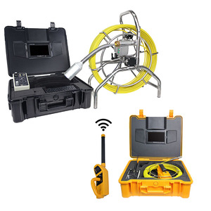 Cámara de inspección de tubería de varilla de empuje de gran oferta con teclado - Product Image 1