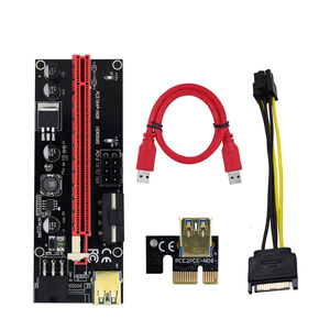 การ์ดต่อขยาย Risers V009s <span class=keywords><strong>PCI</strong></span>-E 1X 16X สำหรับอะแดปเตอร์จ่ายไฟ สาย USB 3.0 อะไหล่คอมพิวเตอร์ มีสินค้าในสต็อก - Product Image 2