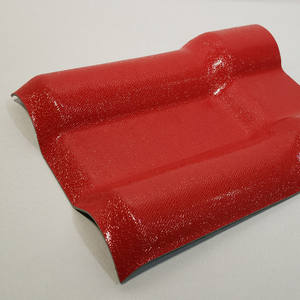 Huazhijie perumahan dan industri plastik PVC bahan ASA lembar ubin atap tanggal merah bata merah - Product Image 1