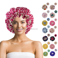 Cómodo gorro de pelo de satén grande para mujer, gorro de dormir de seda Reversible ajustable con logotipo de diseñador personalizado, gorros suaves, gorro de dormir