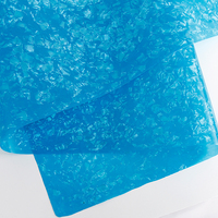 Feuilles de celluloïd de couleur bleu ciel pour décor d'instrument