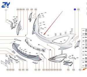 El parachoques delantero de segunda mano original OEM 14AC303CP es adecuado para el parachoques delantero <span class=keywords><strong>McLaren</strong></span> <span class=keywords><strong>720S</strong></span> - Product Image 5