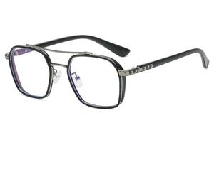 <span class=keywords><strong>Gafas</strong></span> Ópticas Anti-Luz Azul K0039, Montura Completa Cuadrada <span class=keywords><strong>Estilo</strong></span> Gangster Vintage <span class=keywords><strong>Iron</strong></span> <span class=keywords><strong>Man</strong></span>, Lentes de PC con Espejo Simple, TR90 - Product Image 2