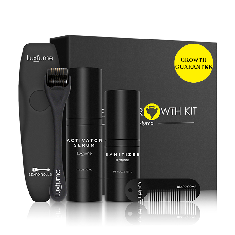 Частная марка luxдыма, результат 3 недели, мужской набор для роста бороды, набор масла для бороды